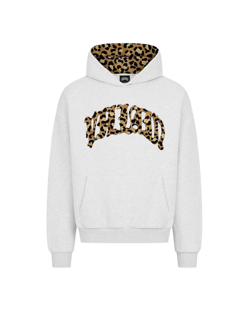 WHITE LEOPARD HOODIE