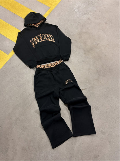 BLACK LEOPARD TRACKSUIT